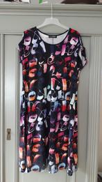 Doris Streich zwart/bontgekleurd tricotjurkje, maat 44, Kleding | Dames, Verzenden, Maat 42/44 (L), Zo goed als nieuw, Onder de knie