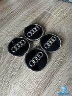 ORIGINELE Audi naafkap naafdop set glans zwart, Auto diversen, Wieldoppen, Ophalen of Verzenden, Gebruikt
