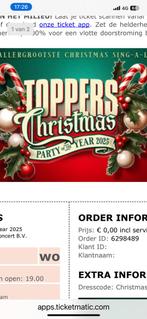 Toppers Ahoy kerstavond vandaag 2 pers, Tickets en Kaartjes, Twee personen, Mei