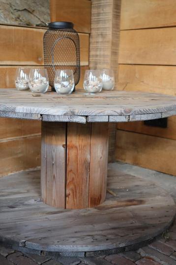Authentieke kabelhaspel als bijzettafel - 85 cm doorsnede beschikbaar voor biedingen