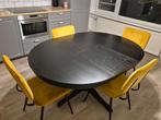 Eettafel rond /ovaal (ikea rosentorp) (4-6 personen), Huis en Inrichting, Tafels | Eettafels, Ophalen, Gebruikt, Rond, Vijf personen of meer