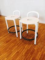 2 Vintage Kartell krukjes - Anna Castelli Ferrieri - 1980, Gebruikt, Twee, Wit, Vintage
