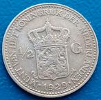 1/2 gulden 1929 - Wilhelmina (b), ½ gulden, Verzenden, Zilver, Koningin Wilhelmina