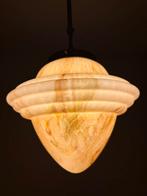 Hanglamp gemarmerd glas, Ophalen, Gebruikt, Glas