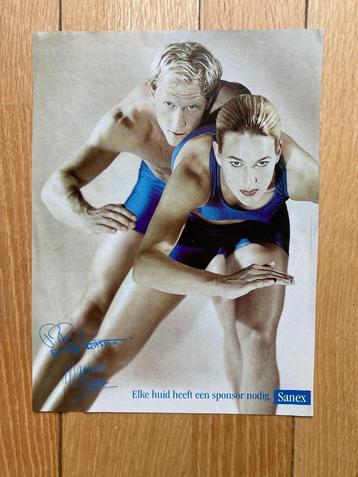 Bijzonder Sanex poster van Rintje Ritsma en Marianne Timmer beschikbaar voor biedingen