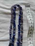 Blauw grijze edelstenen kettingen, Ophalen of Verzenden, Zo goed als nieuw, Blauw