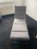 Ligbed / Strandbed - Inklapbaar, Tuin en Terras, Ligbedden, Ophalen of Verzenden, Gebruikt, Metaal, Inklapbaar