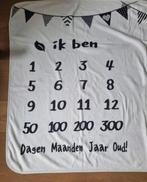 Mijlpalen deken, groei indicator, zacht wit fleecedeken, Ophalen of Verzenden, Nieuw, Kraamcadeau