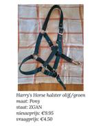 Harry's Horse halster maat pony groen 3x verstelbaar, Ophalen of Verzenden, Zo goed als nieuw, Overige soorten