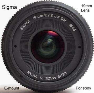 Sigma  E19 mm lens