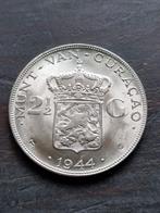 Rijksdaalder 1944 curaçao, Postzegels en Munten, Munten | Nederland, Ophalen of Verzenden, Koningin Wilhelmina, 2½ gulden, Zilver