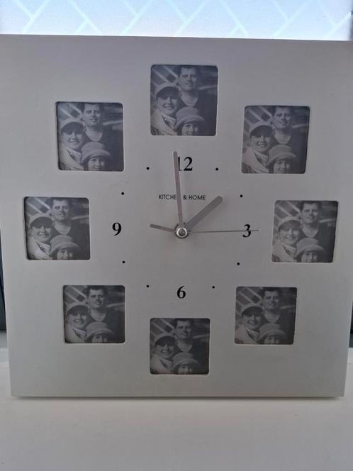 Leuke aparte klok om eigen foto's in te doen, Huis en Inrichting, Woonaccessoires | Klokken, Zo goed als nieuw, Overige typen