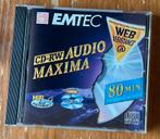 CD-RW Emtec voor audio recorder max 80 min (1000x), Ophalen of Verzenden, Zo goed als nieuw, Overige typen
