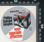 Sticker: Philips - Spiegellampen (2), Verzamelen, Stickers, Verzenden, Zo goed als nieuw, Bedrijf of Vereniging