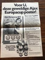 Voetbal reklame Sisi Ajax Europacup 1972 Sjaak Swart, Verzamelen, Ophalen of Verzenden, Gebruikt, Ajax, Poster, Plaatje of Sticker