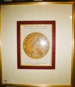 Romeinse heersers medaillons Goltzius houtdr 1645 goudlijst, Ophalen of Verzenden