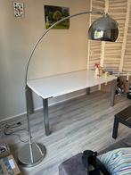 Witte eettafel, Huis en Inrichting, Tafels | Eettafels, Ophalen, Kunststof, Gebruikt, 50 tot 100 cm