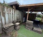 Gratis Betontegels, Tuin en Terras, Tegels en Klinkers, Ophalen, Gebruikt, 5 tot 10 m², Beton