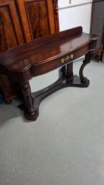 Antieke trumeau wandtafel met spiegel zie omschrijving, Ophalen