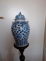 Antieke  blauwe Chineze grote Vaas met Deksel, Antiek en Kunst, Antiek | Keramiek en Aardewerk, Ophalen of Verzenden