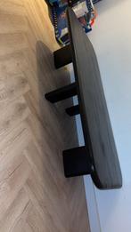 Zwarte Salontafel, Huis en Inrichting, Tafels | Eettafels, 100 tot 150 cm, Zo goed als nieuw, Rechthoekig, 50 tot 100 cm