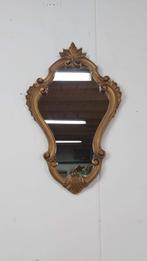 Kleine vintage kuif spiegel #Rotundumvintage, Antiek en Kunst, Overige vormen, Minder dan 100 cm, Minder dan 50 cm, Ophalen of Verzenden