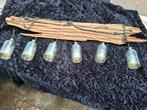 Hanglamp met boomschors, Huis en Inrichting, Lampen | Hanglampen, Ophalen, Gebruikt, Glas, Minder dan 50 cm