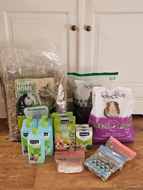 Cavia voer voeding set - Selective voer, knabbels, hooi, Dieren en Toebehoren, Dierenvoeding, Knaagdier of Konijn, Ophalen