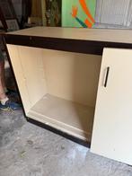 Vintage schoenenkast met planken en deuren, Huis en Inrichting, Overige materialen, Gebruikt, 100 tot 150 cm, Meerdere deuren