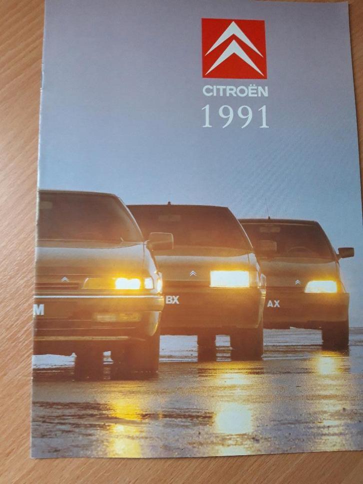 folder Citroën '91 programma AX - BX - XM, Nederlands, Boeken, Auto's | Folders en Tijdschriften, Zo goed als nieuw, Citroën, Ophalen of Verzenden