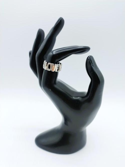 Zilveren LOVE ring, universele maat, Sieraden, Tassen en Uiterlijk, Ringen, Nieuw, Dame, Zilver, Zilver, Verzenden