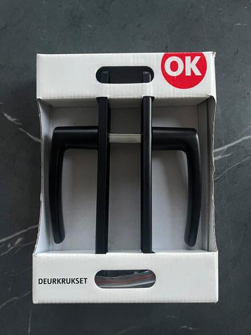Deurkruk set mat zwart deurklink deurbeslag blind schild beschikbaar voor biedingen
