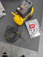 POWERPLUS COMPRESSOR 8BAR 24LT 15M RUBBEREN SLANG EN TOOLS, Doe-het-zelf en Verbouw, Compressors, Ophalen, Mobiel, 6 tot 10 bar