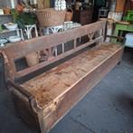 Antieke grenen klepbank - 230cm, Ophalen