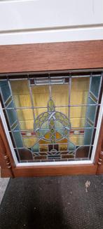 Glas in Lood Raam met Houten Frame kozijn, Ophalen