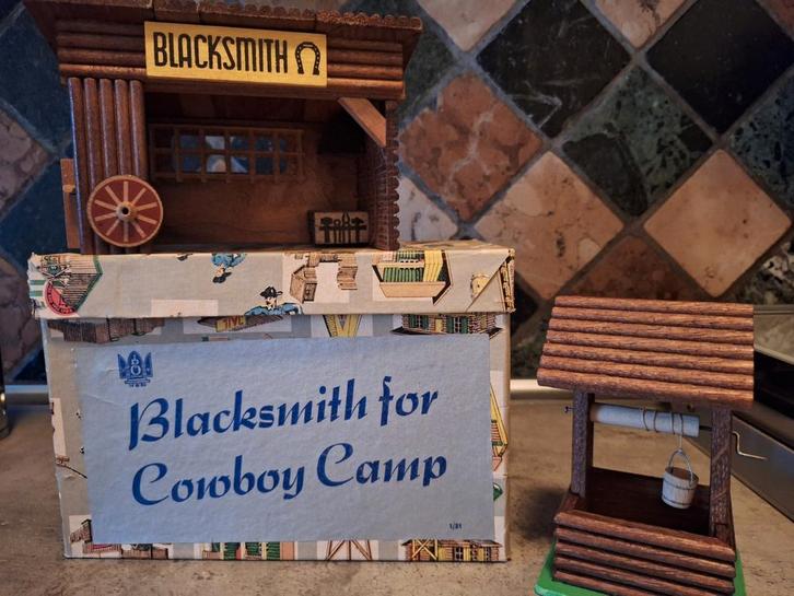 Vintage Blacksmith Cowboy Camp Speelset, Antiek en Kunst, Antiek | Speelgoed, Ophalen of Verzenden