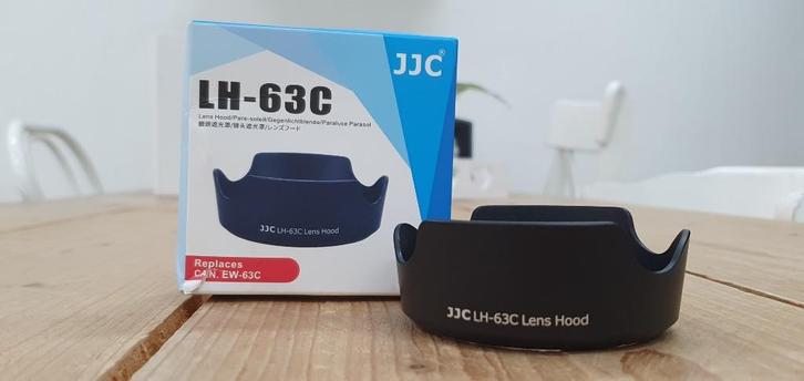 JJC Zonnekap / lenshood - EW-63C / EW63C, Audio, Tv en Foto, Fotografie | Filters, Zo goed als nieuw, Zonnekap, 50 tot 60 mm, Overige merken