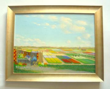 Dirk Smorenberg.1883-1960. Tulpenbollen velden. Uniek!! beschikbaar voor biedingen