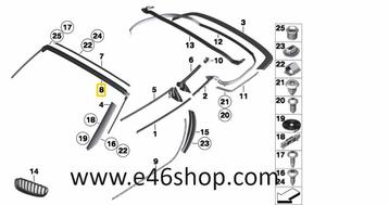 VOORRUIT RUBBER BMW Z4 E89 OE 51767192294 beschikbaar voor biedingen