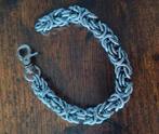 Handgemaakte Byzantijnse Ketting Armband - Staal, Ophalen of Verzenden, Zilver, Staal