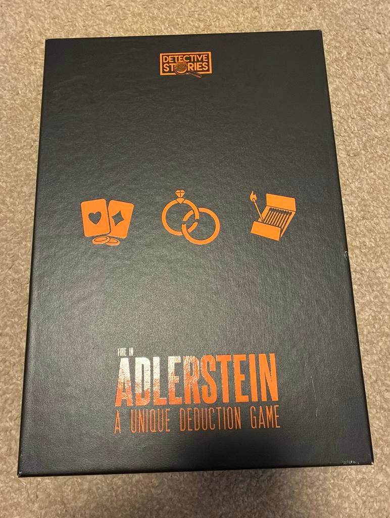 Fire in Adlerstein a unique deduction game, Ophalen of Verzenden, Zo goed als nieuw