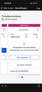 Kaartjes broederliefde 2 paar, Tickets en Kaartjes, Twee personen, Cadeaubon