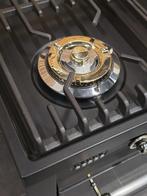 Luxe Boretti Fornuis 90cm antraciet + rvs 300 graden oven, Niet ingevuld, 60 cm of meer, Niet ingevuld, Ophalen of Verzenden