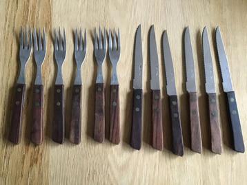 Vintage Bestekset - 6 messen, 6 vorken beschikbaar voor biedingen