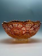 34cm Imperial Glass Star and File Carnival Glass Schaal, Ophalen of Verzenden