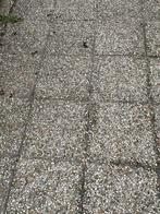 Grindtegels 50x50, Tuin en Terras, Tegels en Klinkers, Ophalen, Gebruikt, 10 m² of meer, Beton