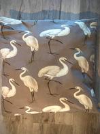 Prachtig sierkussen kraanvogel patroon grijs kussen vogel, Ophalen of Verzenden, Zo goed als nieuw, Grijs, Vierkant