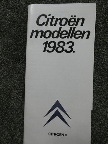 Citroen verzamelfolder 1983 beschikbaar voor biedingen
