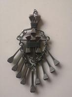 Zeer aparte oude zwaar metalen kettinghanger, ca 12 cm lang, Overige materialen, Overige voorstellingen, Ophalen of Verzenden