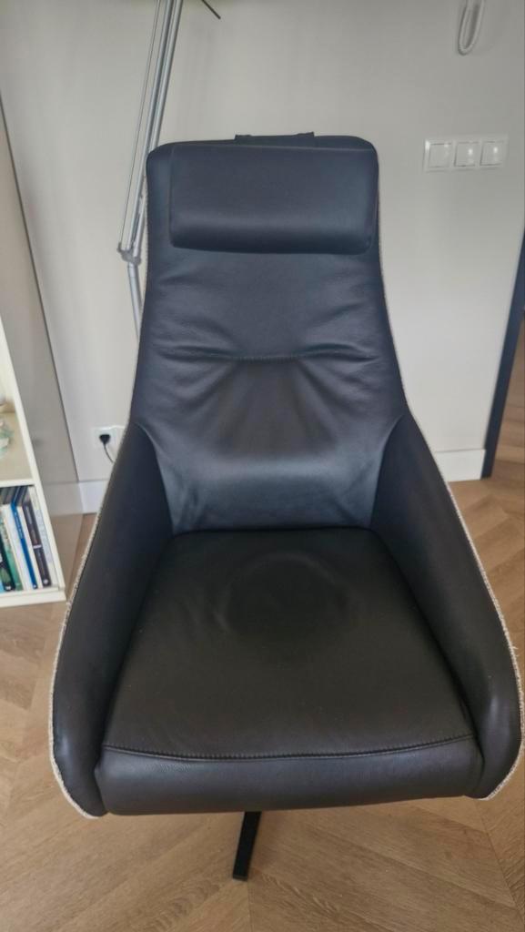 Prominent A100 sta op fauteuil, Huis en Inrichting, Fauteuils, Zo goed als nieuw, Leer, Stof, 50 tot 75 cm, 75 tot 100 cm, Ophalen